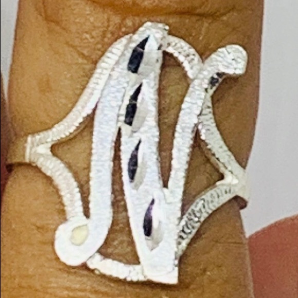 Sterling Silver 925 Women’s Initial N Ring - Picture 3 of 3